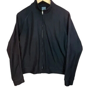Nike Women’s Black Running‎ Athleisure Dry Fit Full Zip Cropped Jacket Large